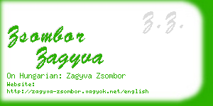 zsombor zagyva business card